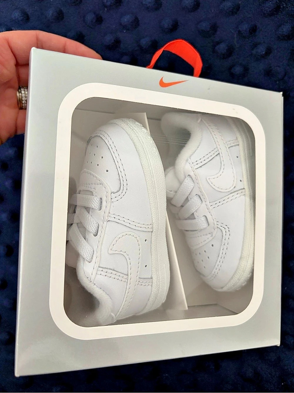 Nike Force 1 Crib Baby US 2 White